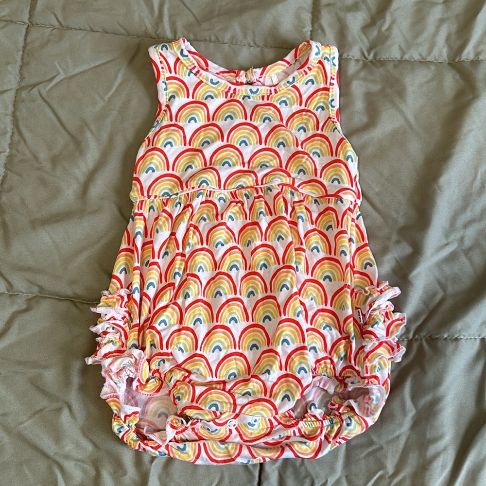 Little Sleepies Primary Rainbows Bubble Romper